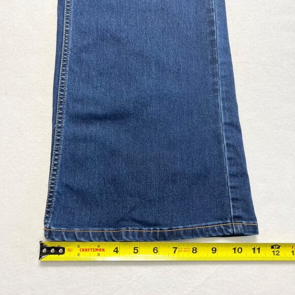 We The Free Women's Wide-Leg Stretch Blue Denim Jeans Size 31 High Rise NWOT - Picture 9 of 10